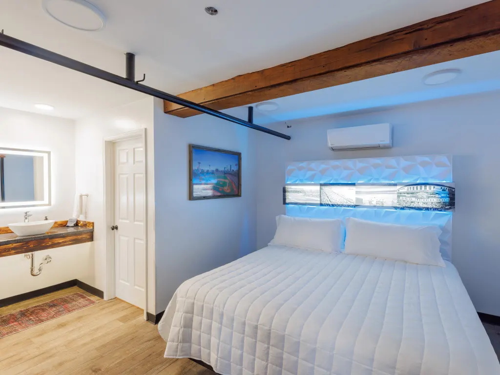 One of the bedrooms