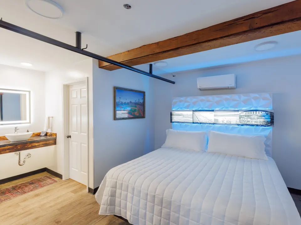 One of the bedrooms
