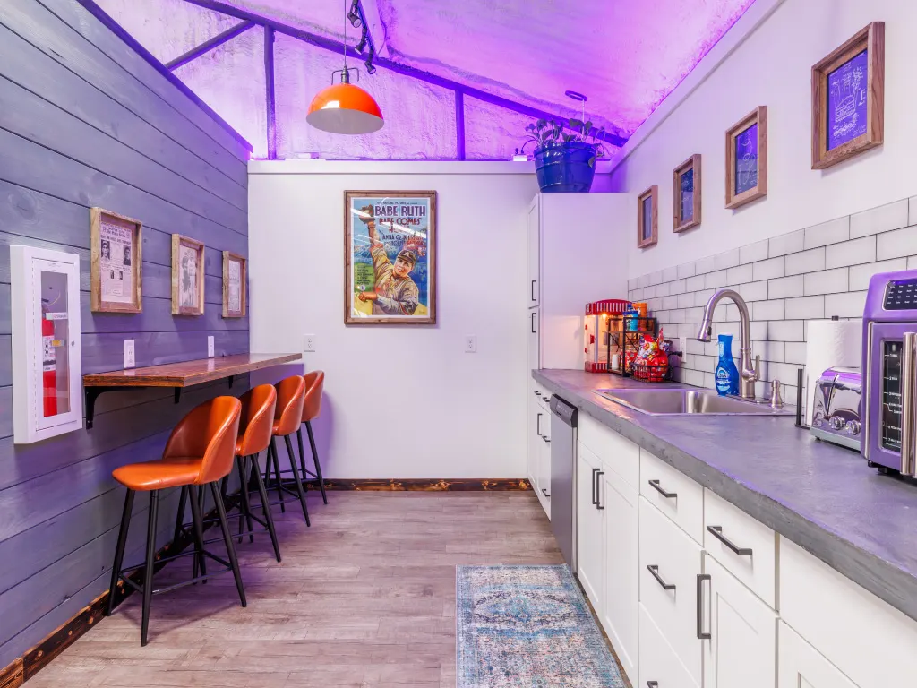 The second of the two kitchens